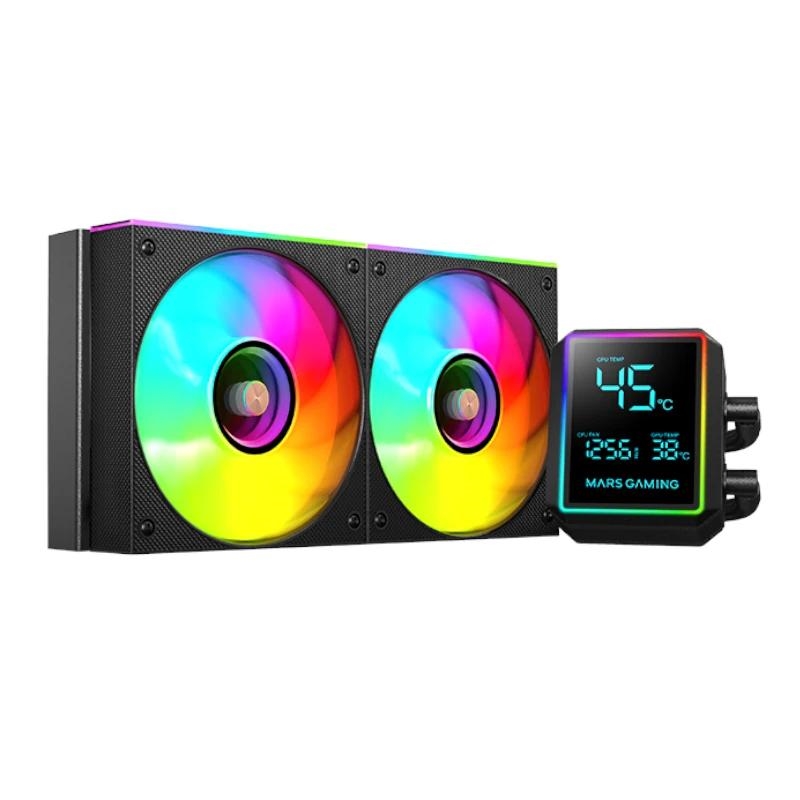 IMIVEN0587_800 MARS GAMING Refrig. Líquida MLLCDPRO240 AIO Negro - Imagen 1
