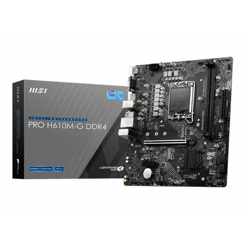 IPBPIB0024_800 MSI Placa Base PRO H610M-G DDR4 mATX 1700 - Imagen 1
