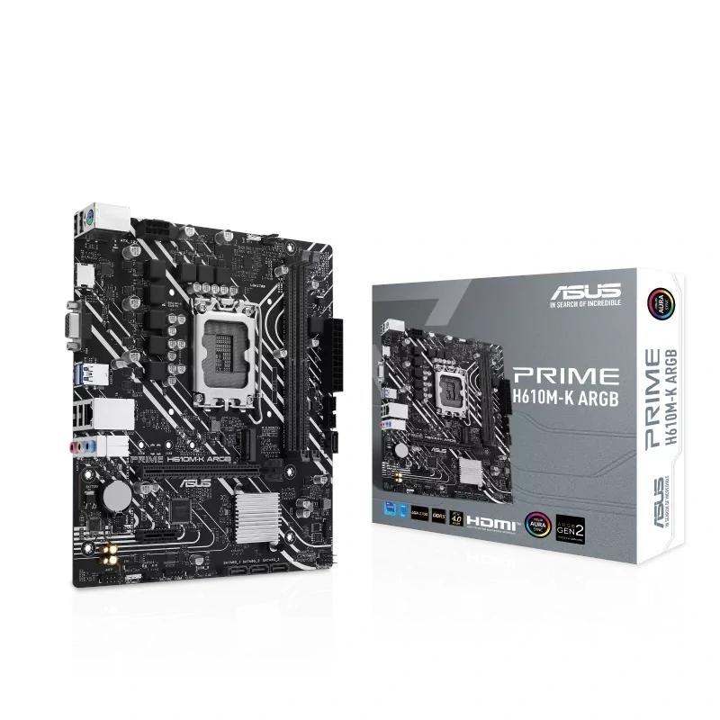 IPBPIB0093_800 ASUS Placa Base PRIME H610M-K DDR5 ARGB mATX 1700 - Imagen 1