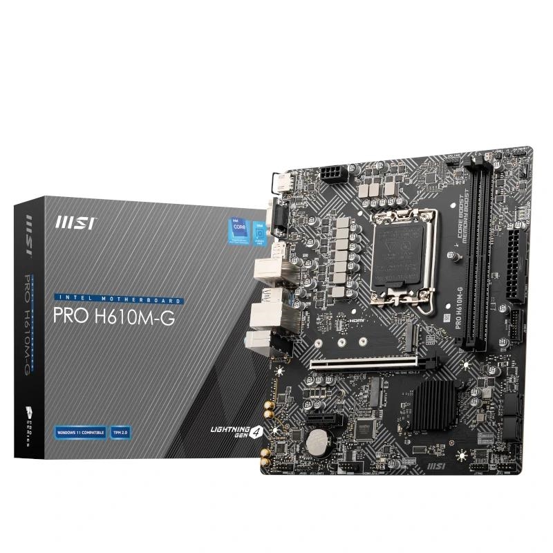 IPBPIB0094_800 MSI Placa Base PRO H610M-G DDR5 mATX 1700 - Imagen 1