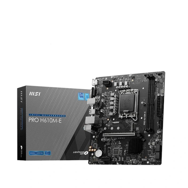 IPBPIB0099_800 MSI Placa Base PRO H610M-E DDR5 mATX 1700 - Imagen 1