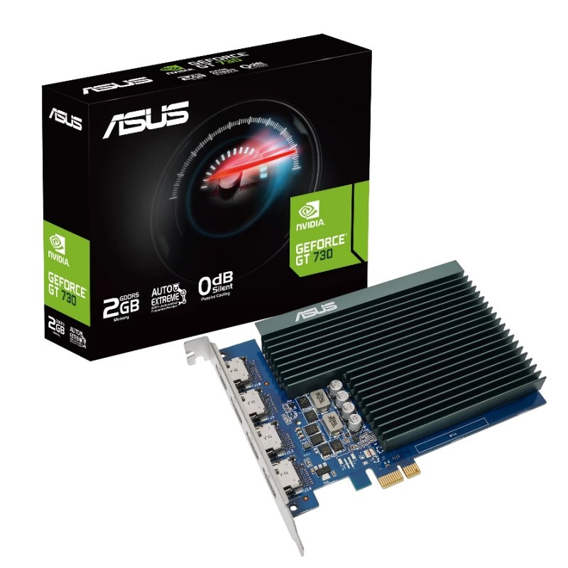 ITGPE50683_800 ASUS VGA NVIDIA GT 730 4H SL 2GD5 2GB 4 monitores - Imagen 1