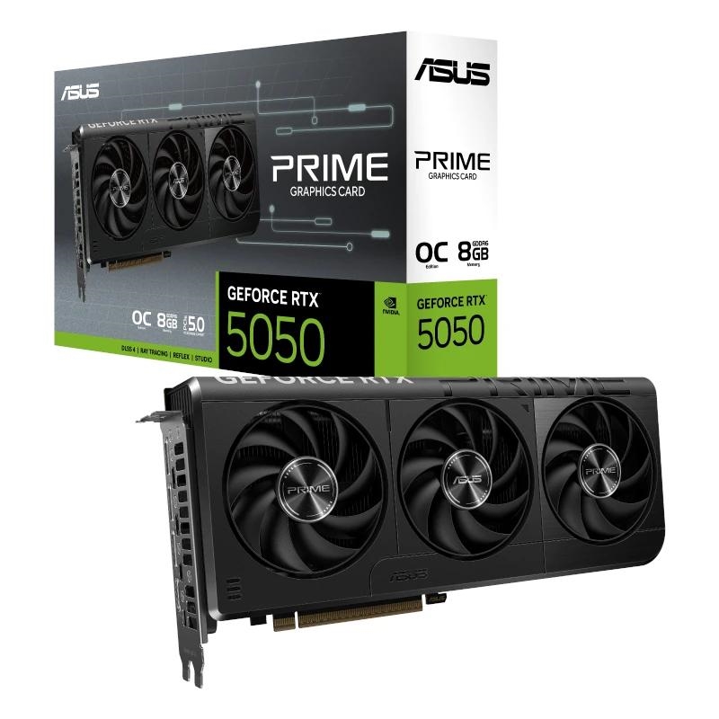 ITGPE60597_800 ASUS VGA NVIDIA PRIME RTX 5050 O8G 8GB DDR6 - Imagen 1