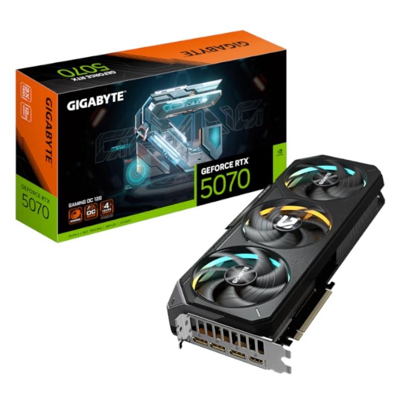 ITGPE70030_800 Gigabyte VGA NVIDIA RTX 5070 OC 12GB DDR7 GAMING - Imagen 1