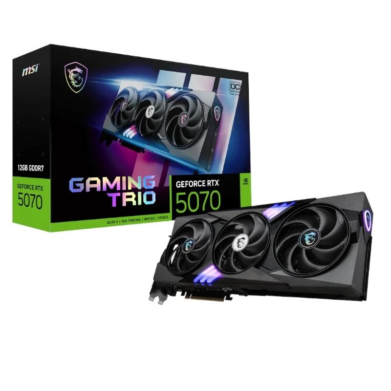 ITGPE70035_800 MSI VGA NVIDIA RTX 5070 12G GAMING TRIO OC DDR7 - Imagen 1