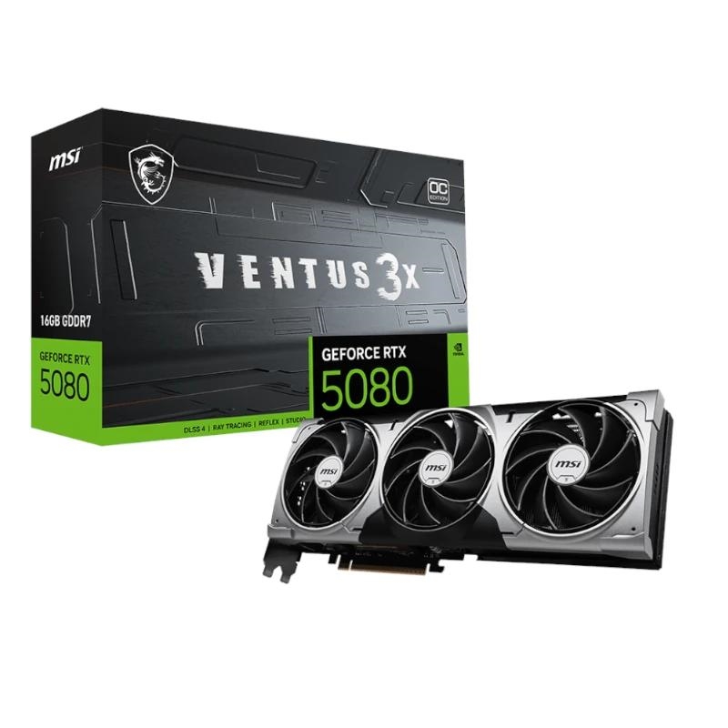 ITGPE70078_800 MSI VGA NVIDIA RTX 5080 16G VENTUS 3X OC DDR7 - Imagen 1