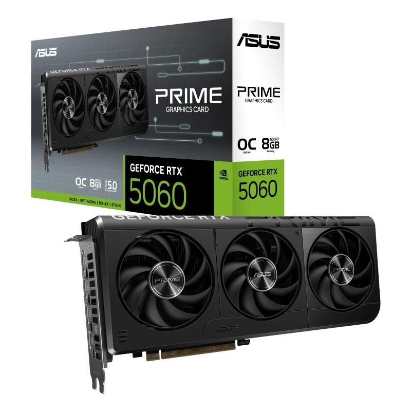 ITGPE70079_800 ASUS VGA NVIDIA PRIME RTX 5060 O8G 8GB DDR7 - Imagen 1
