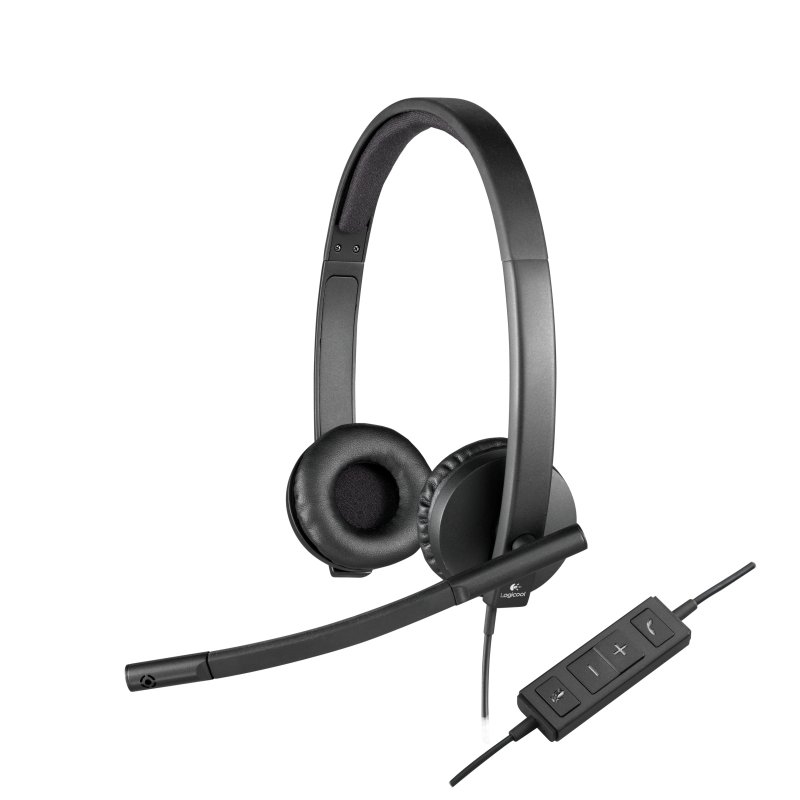 MAUAMI0846_800 Logitech Auricular STEREO H570e USB - Imagen 1