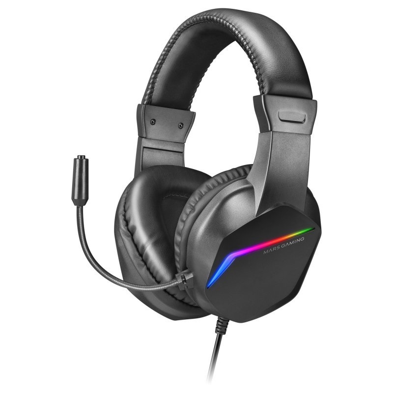MAUAMI1020_800 MARS GAMING Aur+micro MH122 FRGB Cancel.ruid Black - Imagen 1