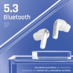 iggual Auriculares inalámbricos TWS Bluetooth blan - Imagen 2