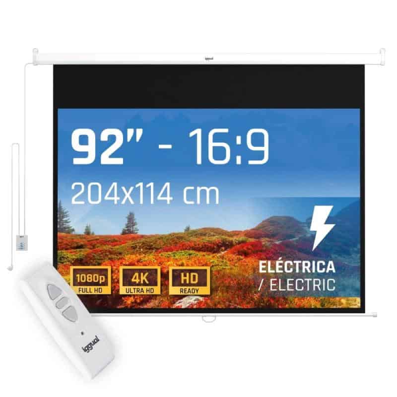 MPRPAY0054_800 iggual Pantalla eléctrica 16:9 92" 203x114 cm - Imagen 1