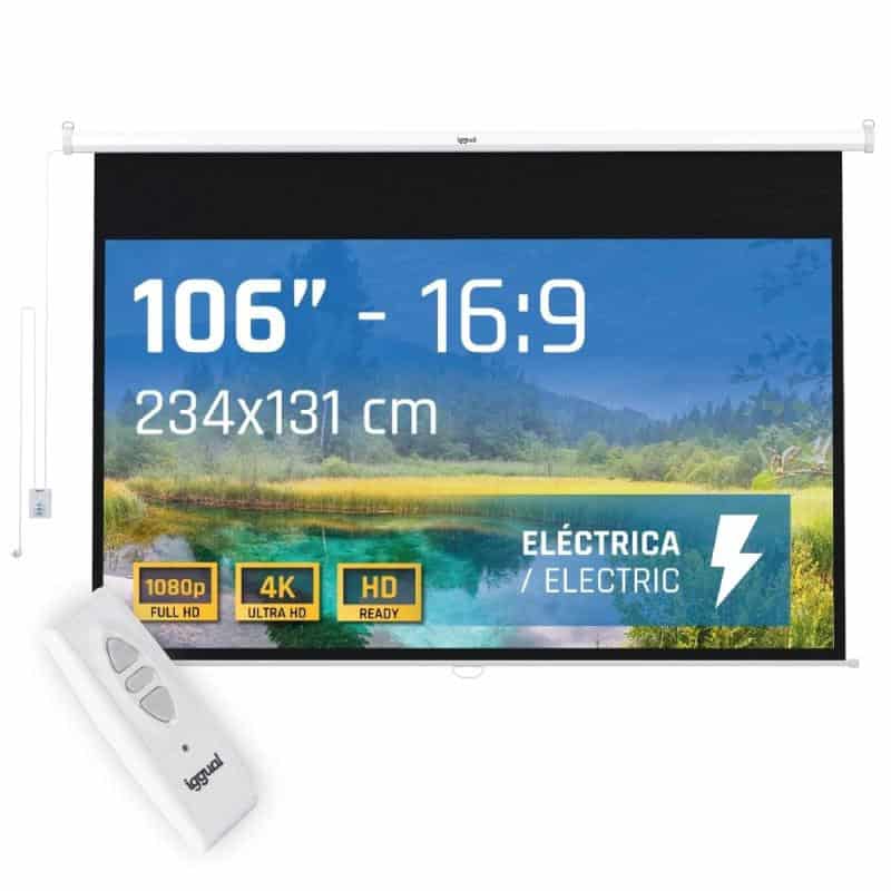 MPRPAY0055_800 iggual Pantalla eléctrica 16:9 106" 234x131 cm - Imagen 1