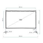 iggual Pantalla exterior portable 120" 265x149 cm - Imagen 2