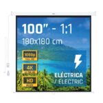 iggual Pantalla eléctrica 1:1 100" 180x180 cm