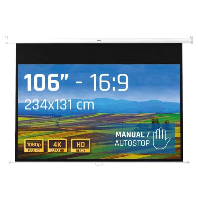MPRPAY0072_800 iggual Pantalla manual 16:9 106" 234x131 cm - Imagen 1