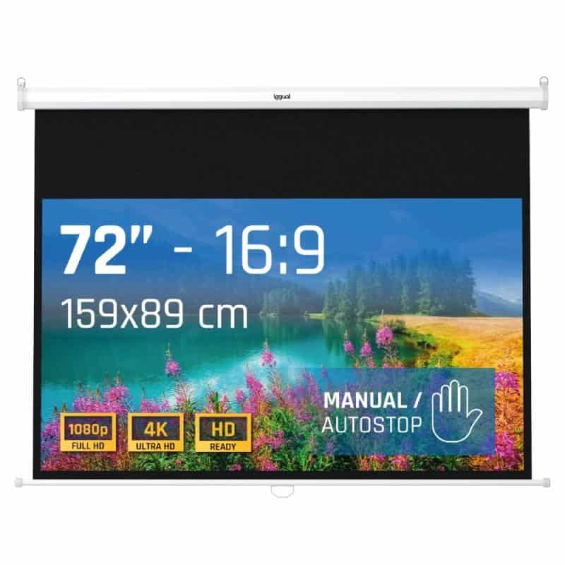 MPRPAY0074_800 iggual Pantalla manual 16:9 72" 159x89 cm - Imagen 1