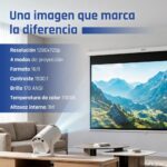 iggual Mini proyector MP720p HDMI WiFi BT Android - Imagen 3