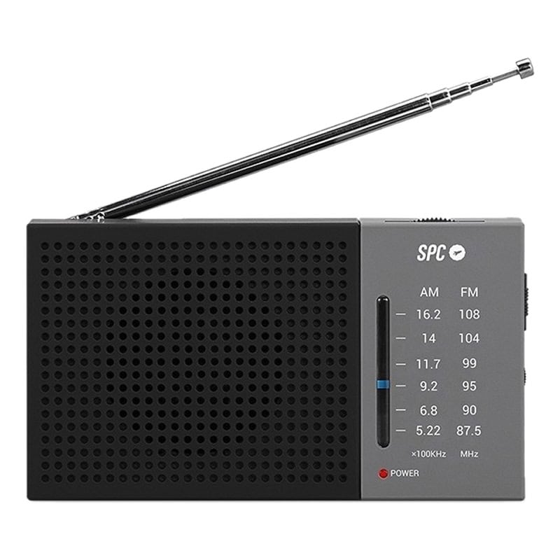 MRASIR0121_800 SPC Jetty Lite AM/FM Radio Gris - Imagen 1