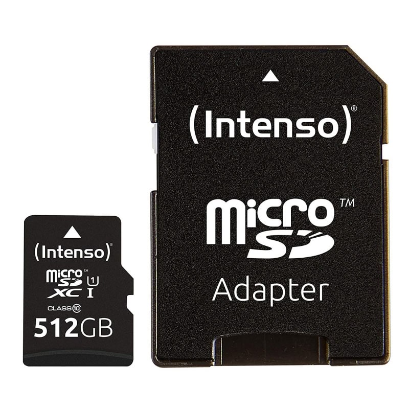 MTMSDM0230_800 Intenso 3423493 Micro SD UHS-I Premium 512G c/adap - Imagen 1