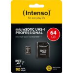Intenso 3433490 Micro SD UHS-I profesional 64GB