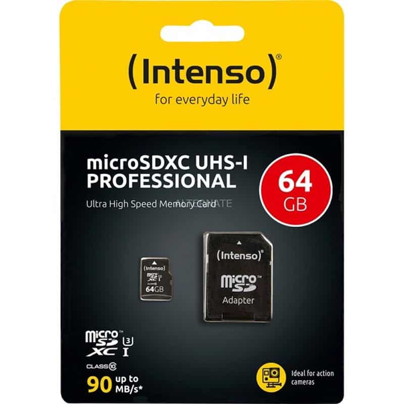 MTMSDM0250_800 Intenso 3433490 Micro SD UHS-I profesional 64GB - Imagen 1