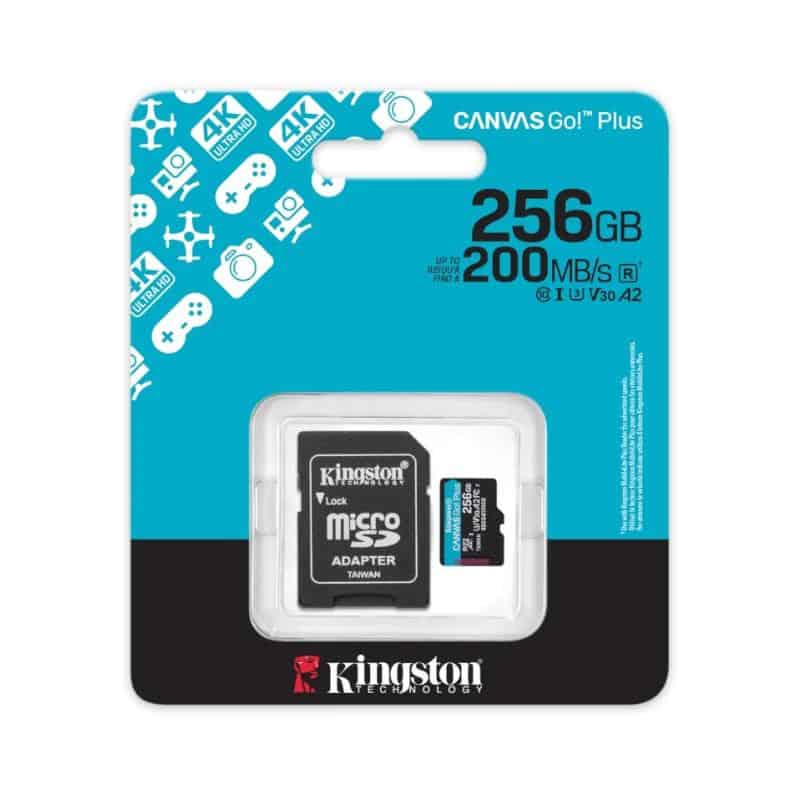 MTMSDM0316_800 Kingston microSD Canvas Go! Plus 4 256GB 200 MB-s - Imagen 1
