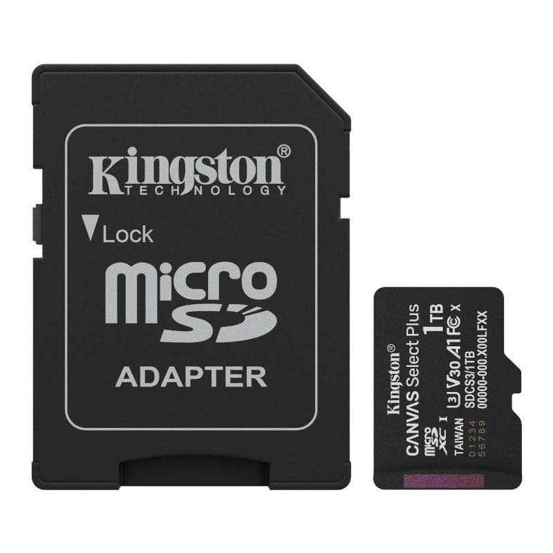 MTMSDM0321_800 Kingston SDCS3/1TB microSD XC Gen3 150MB/s 1 - Imagen 1