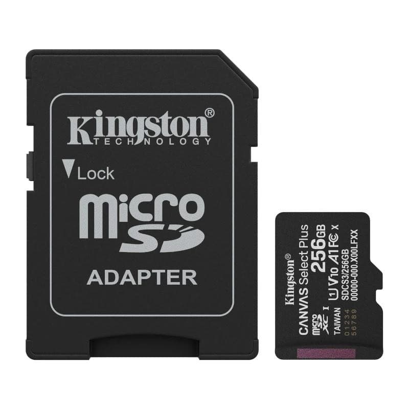 MTMSDM0322_800 Kingston SDCS3/256GB microSDXC Gen3 150MB/s A1 - Imagen 1