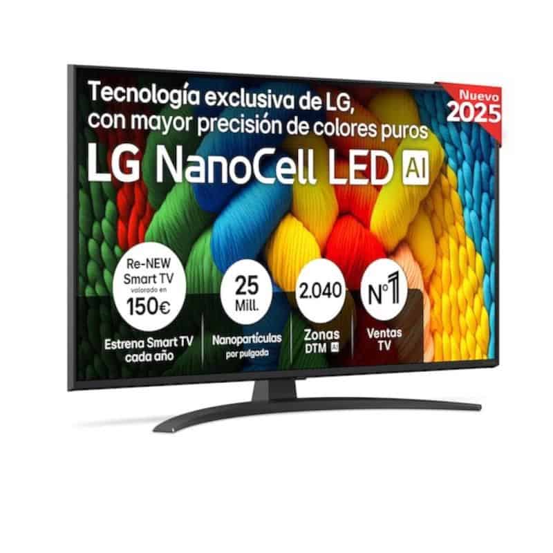 MTVLED1064_800 LG 43NANO81A6A TV 43" UHD SMART TV 4K NanoCell - Imagen 1