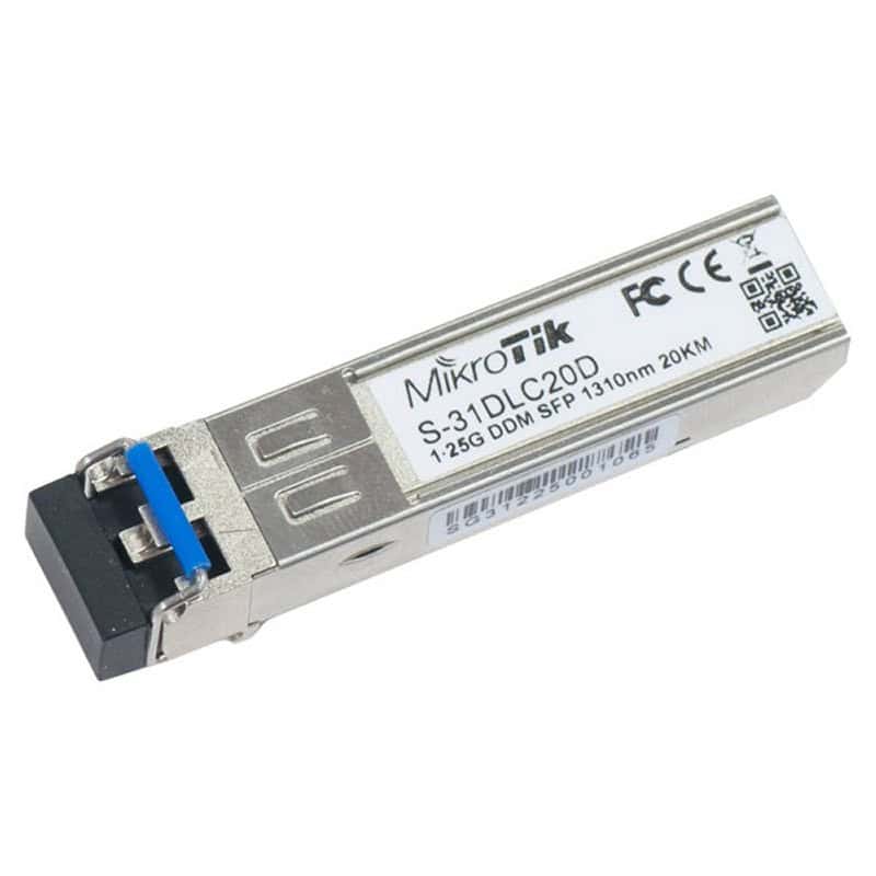 NADACA0077_800 MikroTik S-31DLC20D Modulo SFP Mono Modo 20Km - Imagen 1