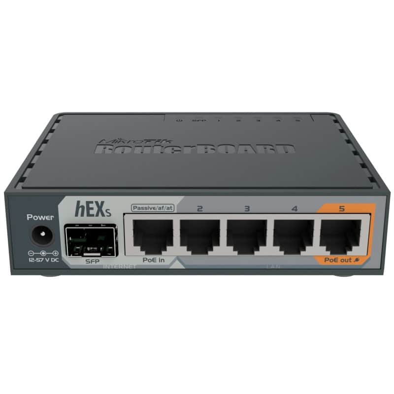 NROCAB0075_800 MikroTik RB760iGS hEX S Router 5xGB 1xSFP L4 - Imagen 1