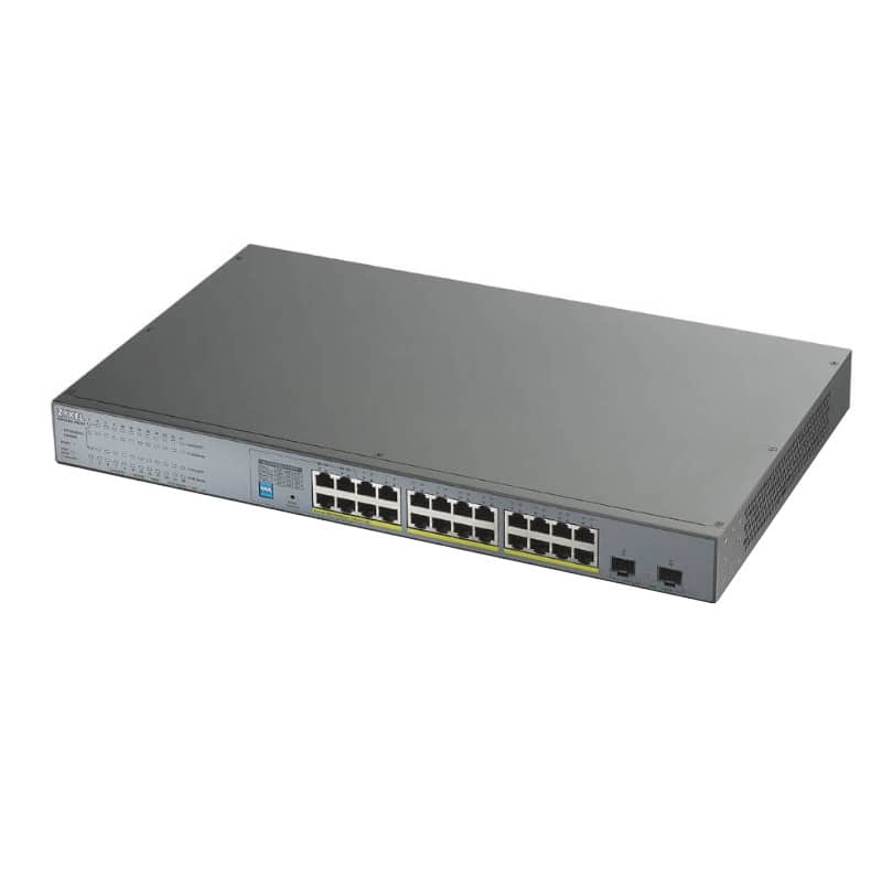 NSWSAR0248_800 ZyXEL GS1300-26HP Switch 24xGB PoE 2xSFP 250W - Imagen 1