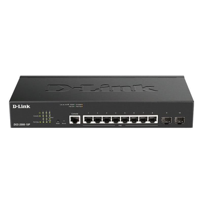 NSWSAR0277_800 D-Link DGS-2000-10P Switch L2 8xGB PoE 2xSFP - Imagen 1