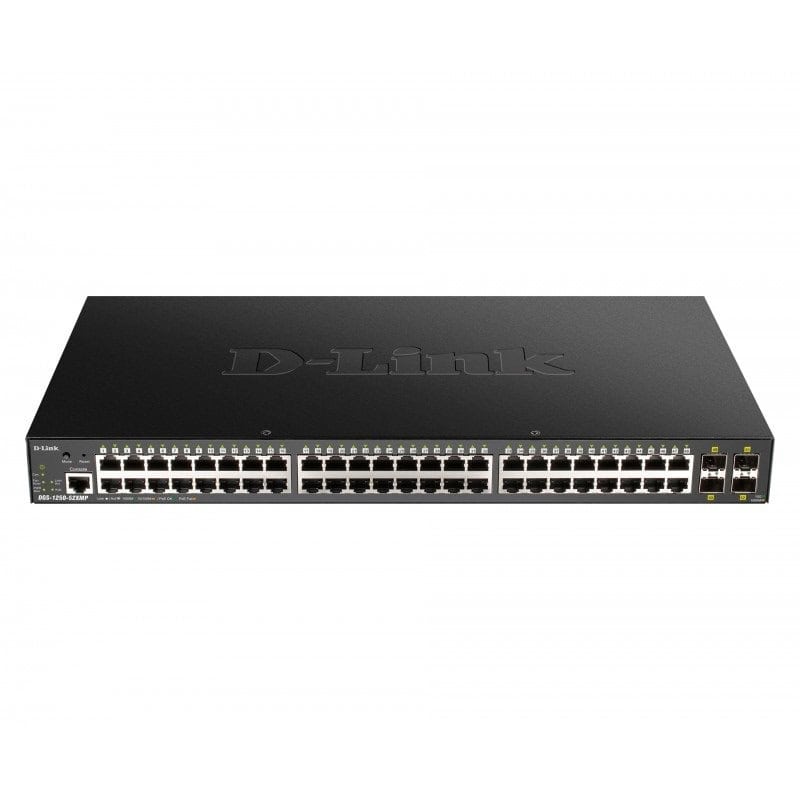 NSWSAR0333_800 D-Link DGS-1250-52XMP/E Switch 48xG PoE+4x10G SFP+ - Imagen 1