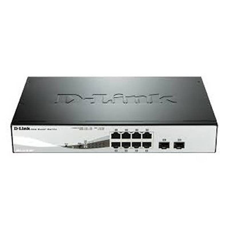 NSWSAR0335_800 D-Link DGS-1210-08P/E Switch 8xGB PoE 2xSFP - Imagen 1