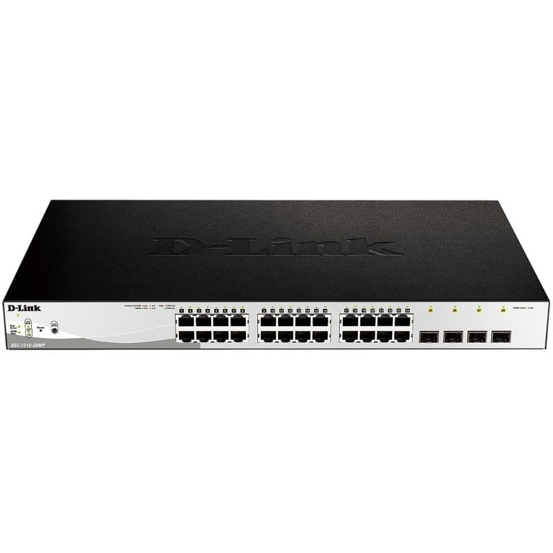 NSWSAR0342_800 D-Link DGS-1210-28MP/E Switch 24xGb PoE+ 4xSFP Com - Imagen 1