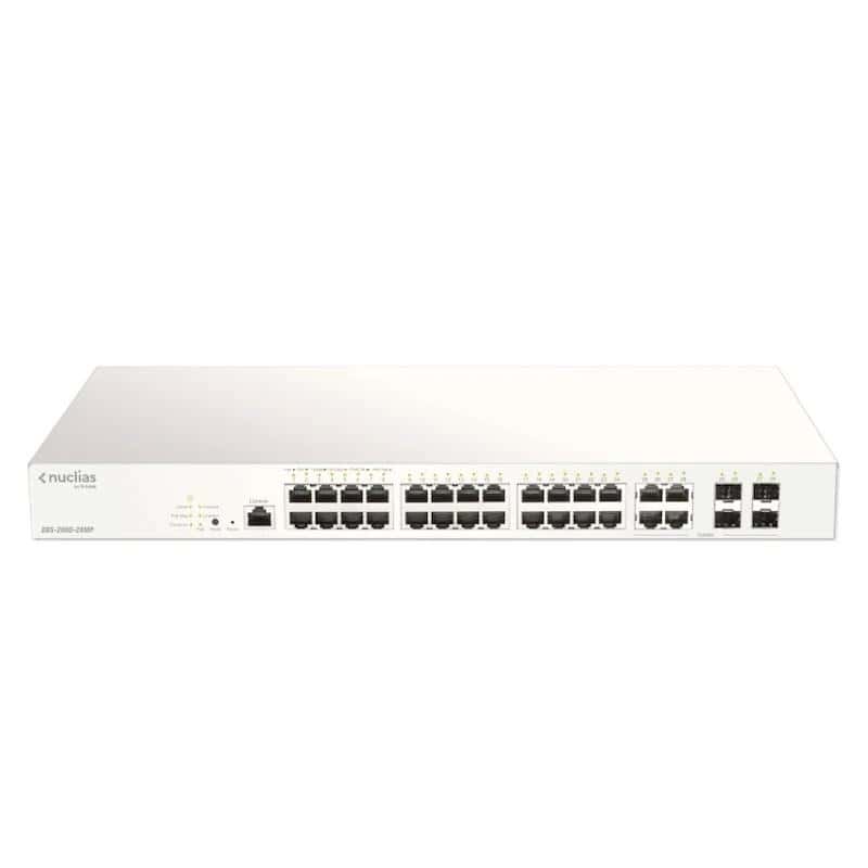 NSWSAR0372_800 D-Link DBS-2000-28MP/E 28xGb PoE+ Switch 370W 1Y - Imagen 1