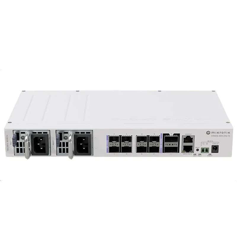 NSWSAR0382_800 MikroTik CRS510-8XS-2XQ-IN Switch 2xQSFP28 8xSFP28 - Imagen 1