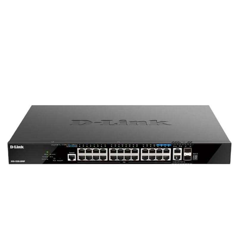 NSWSAR0385_800 D-Link DGS-1520-28MP/E Switch 20xGbE PoE 2x10 SFP+ - Imagen 1