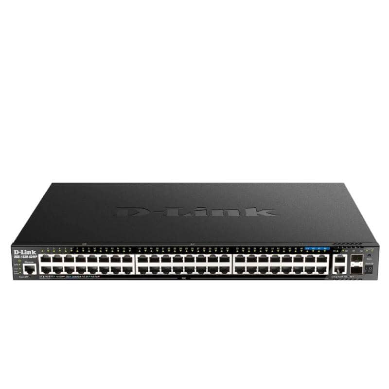 NSWSAR0386_800 D-Link DGS-1520-52MP/E Switch 44xGbE PoE 2x10 SFP+ - Imagen 1