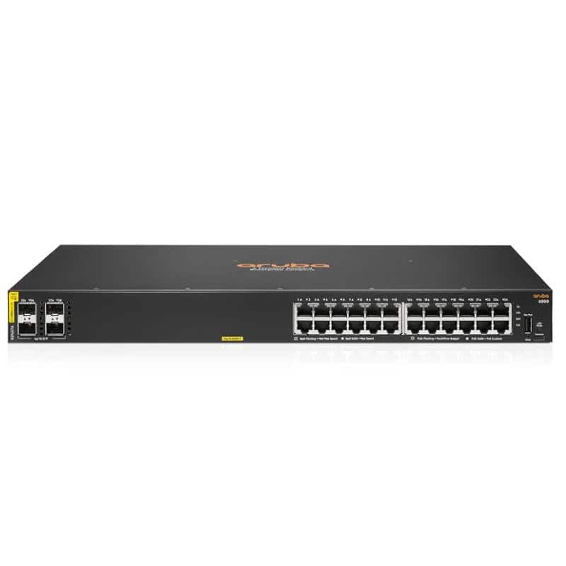 NSWSAR0429_800 HPE NW CX6000 Switch 24xGb 4xSFP PoE 370W - Imagen 1