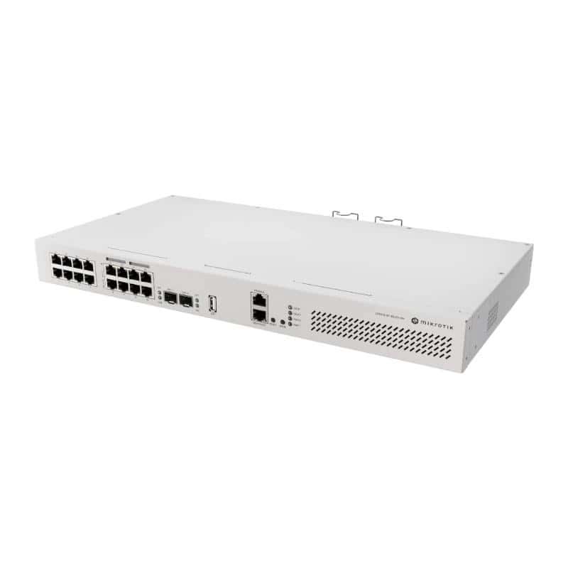 NSWSAR0454_800 MikroTik CRS418-8P-8G-2S+RM Switch 17xGbE 2xSFP+ - Imagen 1