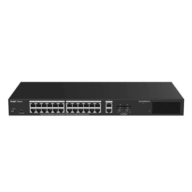 NSWSAR0464_800 Reyee ES228GS-LP Switch 26xGbE (24 PoE) 250W 2xSFP - Imagen 1