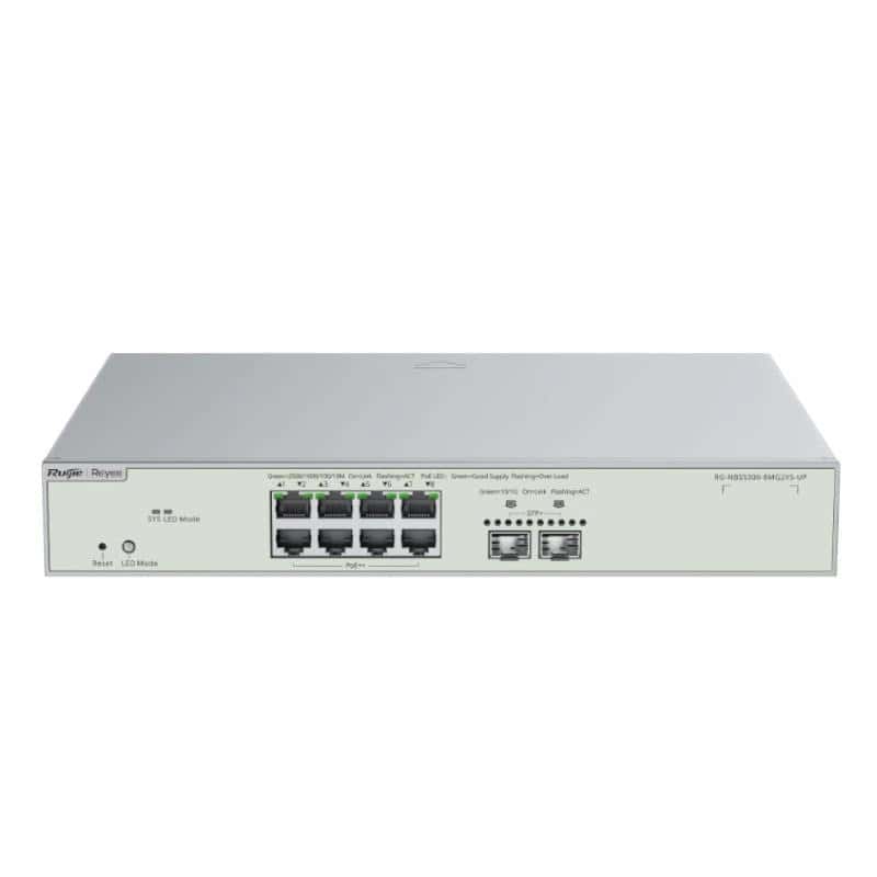 NSWSAR0474_800 Reyee NBS5300-8MG2XS-UP L3 8xxmG HiPoE 2xSFP+ 370W - Imagen 1