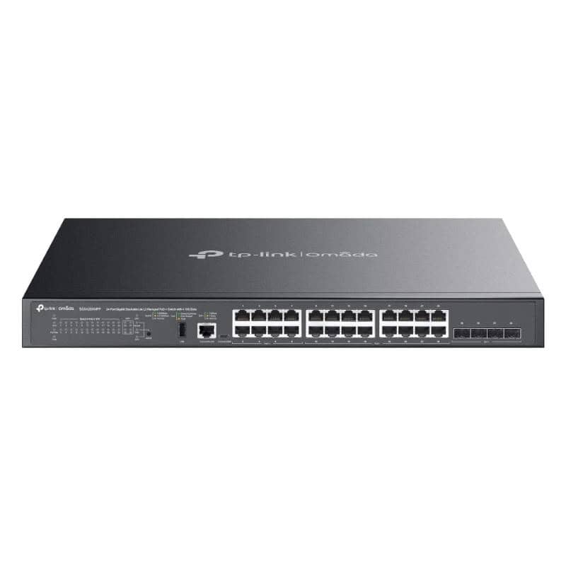 NSWSAR0486_800 TP-Link SG5428XMPP Switch L3 16xG PoE+ 8xG PoE++ - Imagen 1