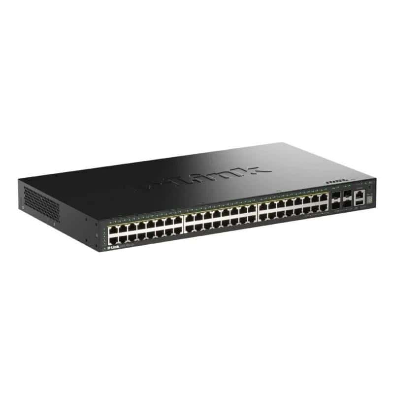 NSWSAR0489_800 D-Link DGS-1530-52P/E Switch 48xG PoE 4xSFP+ - Imagen 1
