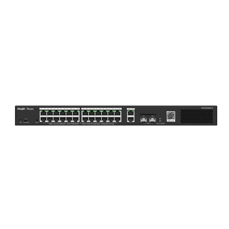 NSWSAR0501_800 Reyee 28-Port Gigabit Smart POE Switch, 24 PoE/POE - Imagen 1