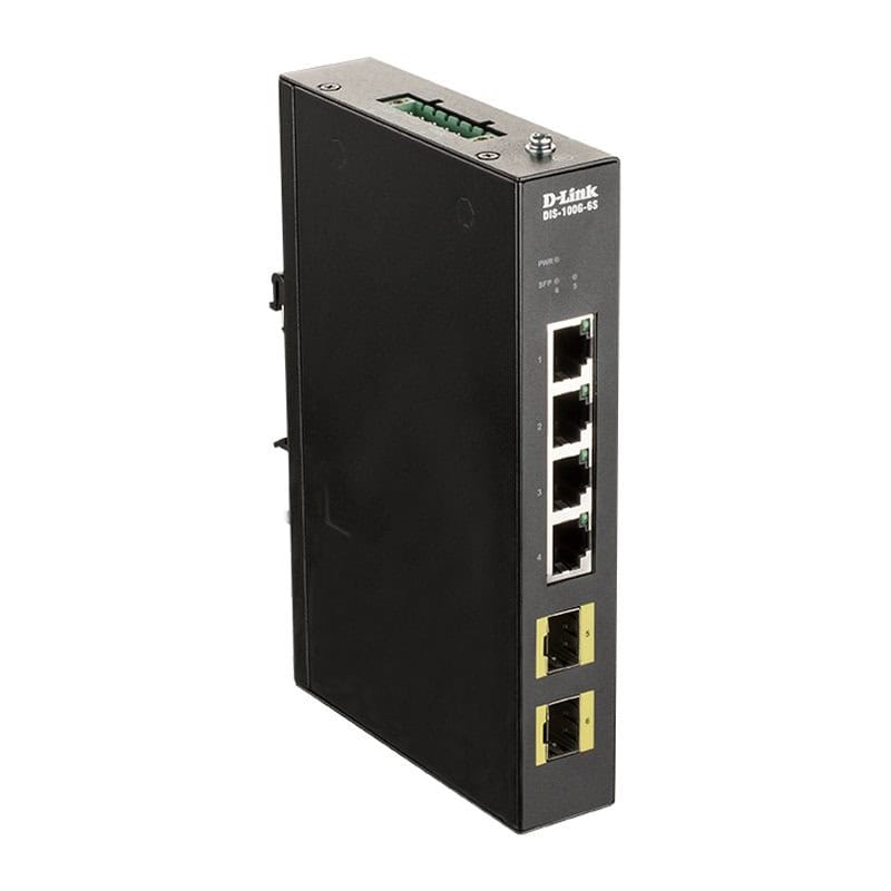 NSWSID0014_800 D-Link DIS-100G-6S Switch Industrial 4xGb 2xSFP - Imagen 1