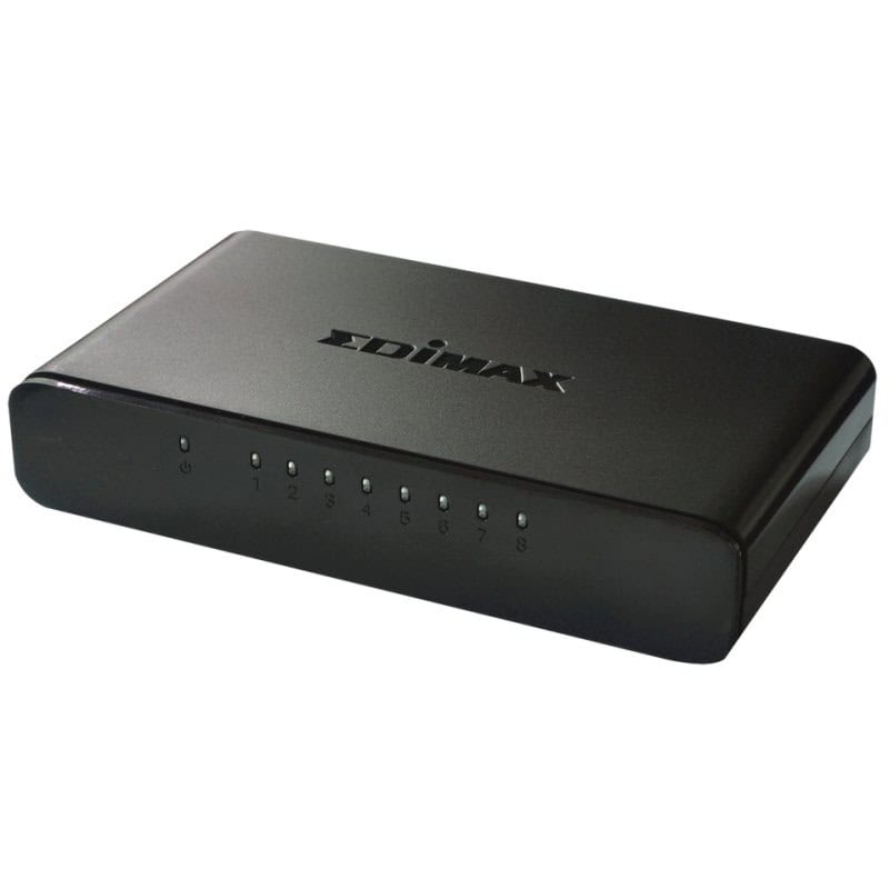 NSWSSO0116_800 Edimax ES-3308P Switch 8x10/100Mbps Mini - Imagen 1