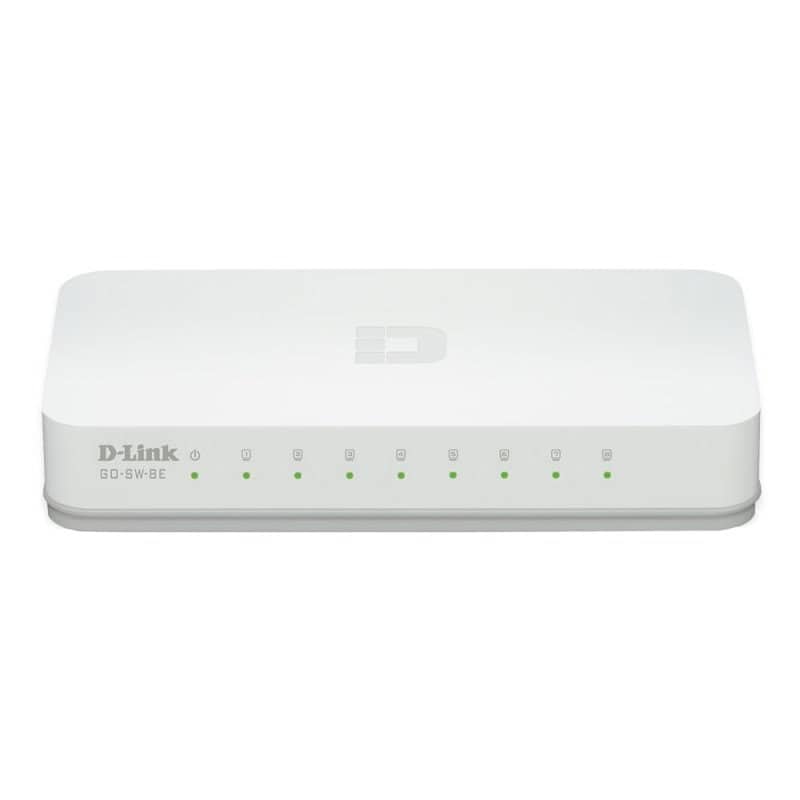 NSWSSO0132_800 D-Link GO-SW-8E Switch 8x10/100Mbps Mini - Imagen 1